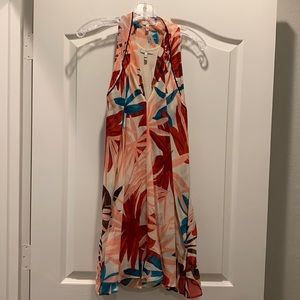 Joie XS flowy floral short silk dress